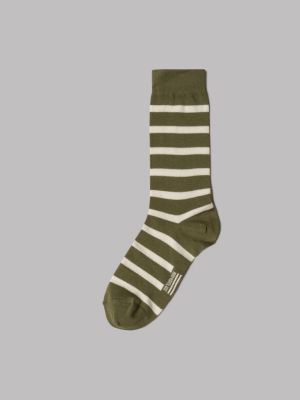 Armor-lux Half Striped Socks (khaki / Nature)