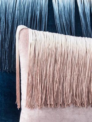 Lush Velvet Tassel Fringe Pillow Cover