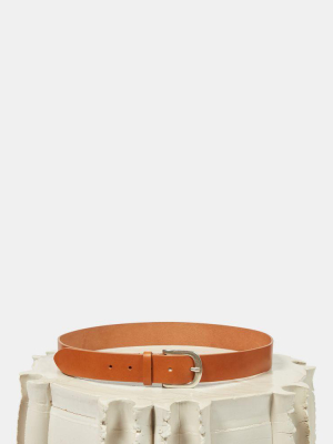 Etoile By Isabel Marant Zap Leather Belt In Natural