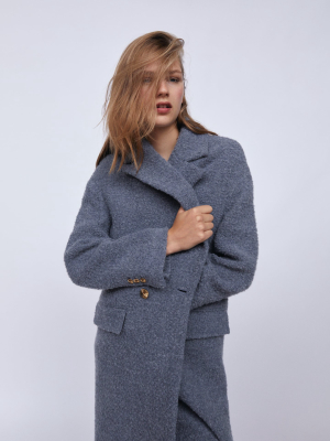 Textured Weave Coat