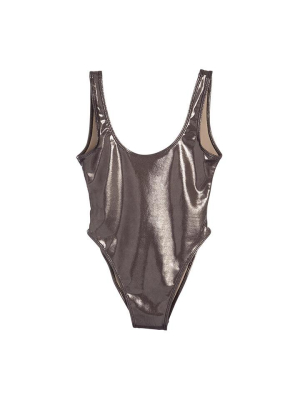 Metallic Dark Silver [blank Swimsuit]