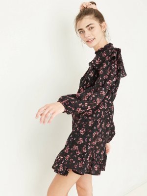 Women's Long Sleeve Ruffle Dress - Wild Fable™