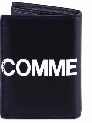 Comme Des Garçons Wallet Logo Printed Bi-fold Wallet