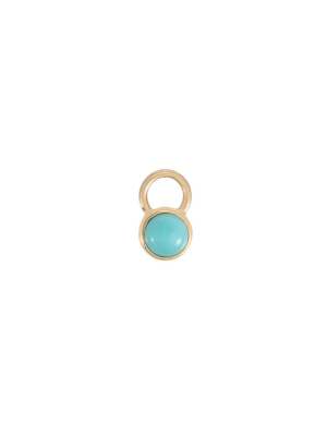 Bezel Turquoise Charm