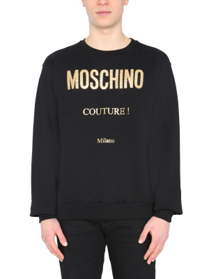 Moschino Laminated Print Sweatshirt