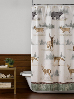 Home On The Range Fabric Shower Curtain - Skl Home