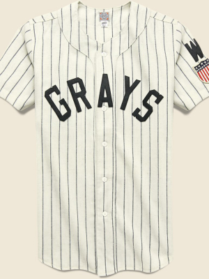 Washington Homestead Grays 1944 Home Jersey - White Pinstripe