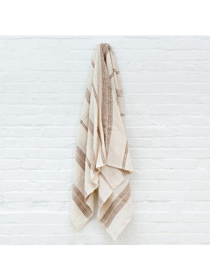 Aden Bath Towel - Natural + Stone