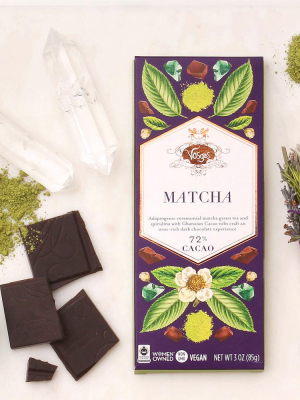 Matcha Green Tea & Spirulina Super Dark™ Chocolate Bar