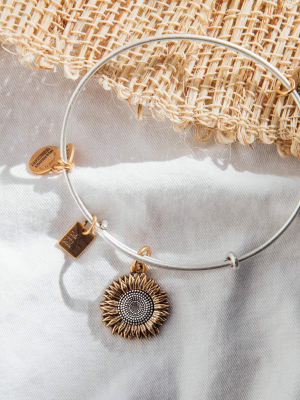 Sunflower Charm Bangle