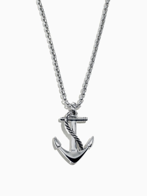 Effy Men's 925 Sterling Silver Anchor Pendant