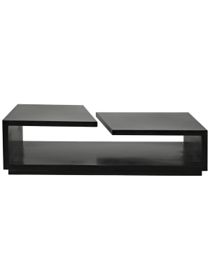 Noir Shift Black Metal Coffee Table