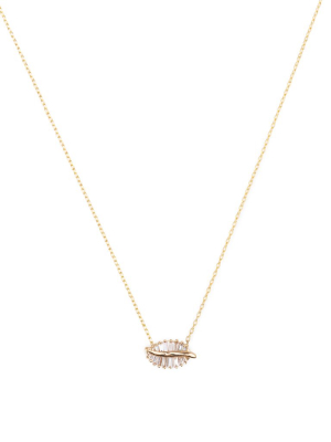 Baguette Leaf Necklace