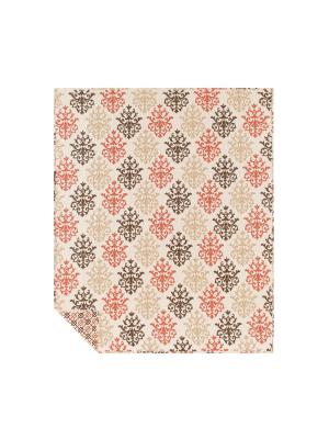 C&f Home Shabby Chic Brown Cotton Quilted Throw