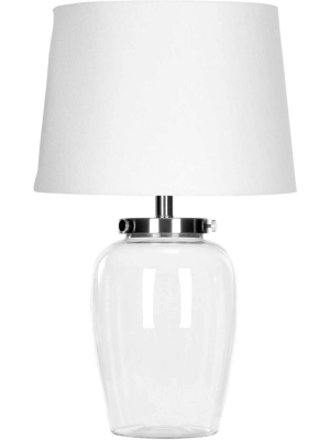 Everly Fillable Glass Clear Table Lamp