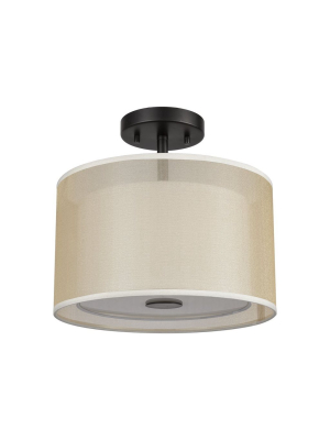 Ashland 2 Semi Flush Mount In Matte Black Design By Bd Fine Lighting