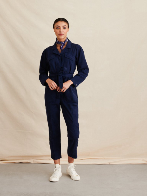 Expedition Jumpsuit In Washed Twill