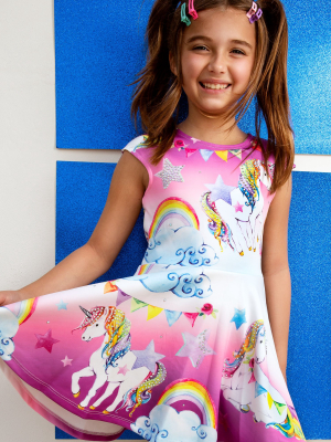 Unicorn Print Dress