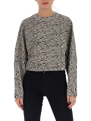 Nanushka Louise Zebra Print Jumper