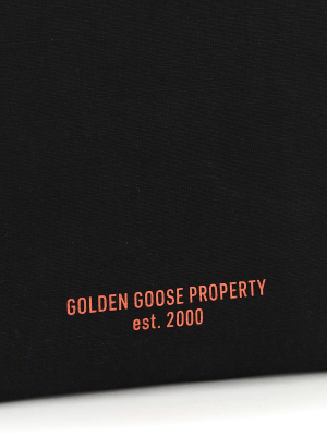 Golden Goose Deluxe Brand Logo Printed Shopper Bag