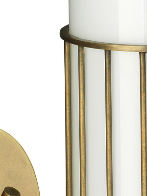 Jamie Young Torino Wall Sconce In Antique Brass