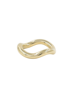 Popie Wave Ring - Yellow Gold