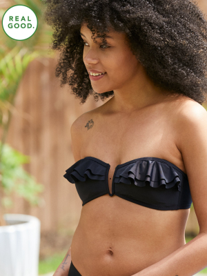 Aerie Ruffle Bandeau Bikini Top