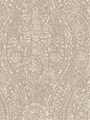 Ornate Ogee Peel & Stick Wallpaper In Blush By Roommates For York Wallcoverings