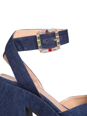 Nodaleto Ankle-strap Block-heel Sandals