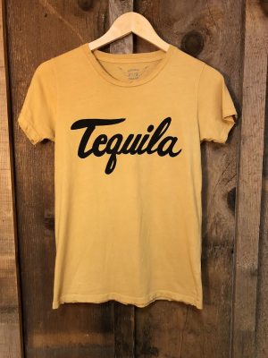 Tequila Women's Color Tee Gold Dust/black