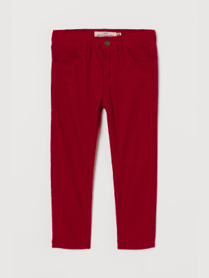 Slim Fit Corduroy Pants