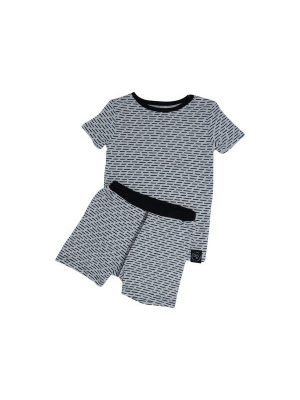 Sweet Bamboo Black & White Summer Pajamas