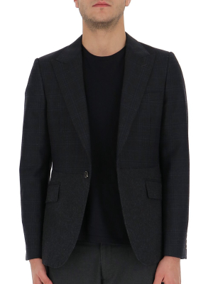 Alexander Mcqueen Tartan Panelled Tailored Blazer