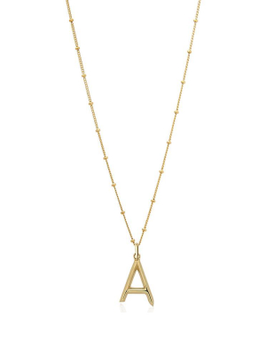 Initial Necklace - Gold