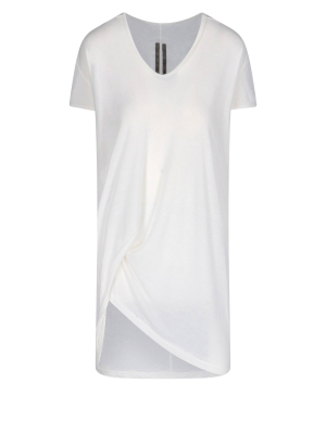 Rick Owens Draped Detailed T-shirt