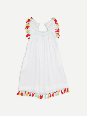 Women's Mer St. Barth™ Sandrine Dress With Multicolored Tassels