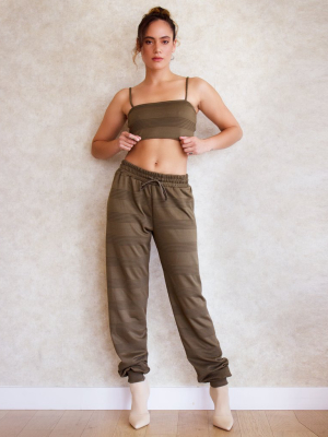 Azalea Jogger Set- Olive