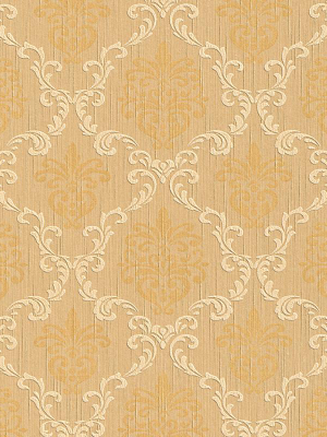 Floral Trellis Wallpaper In Beige And Oranges Design By Bd Wall