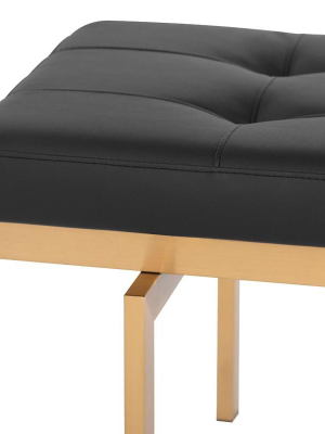 Nuevo Louve Occasional Bench - Black