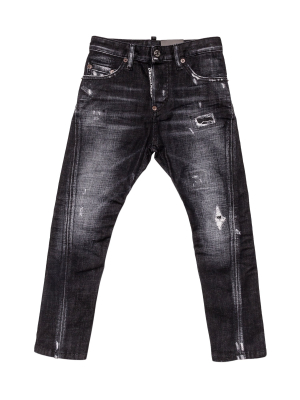 Dsquared2 Kids Distressed Slim Fit Jeans