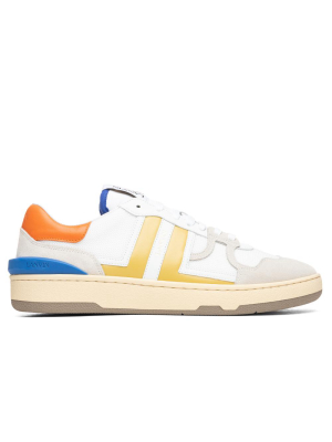 Lanvin Clay Low Top Sneakers - White/yellow