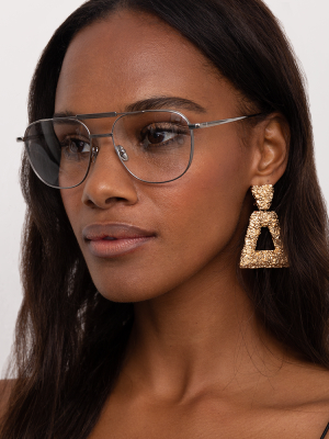 Wilder Aviator Optical Frame In Yellow Gold