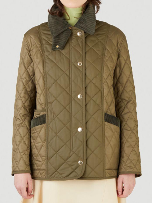 Burberry Front Snap Closure Quilted Jacket