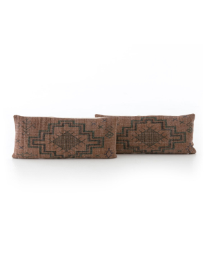 Tribal Rust Lumbar - Set Of 2