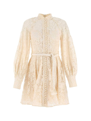 Zimmermann Cassia Lace Mini Dress