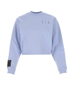 Mcq Alexander Mcqueen Patch Detail Cropped Sweatshirt