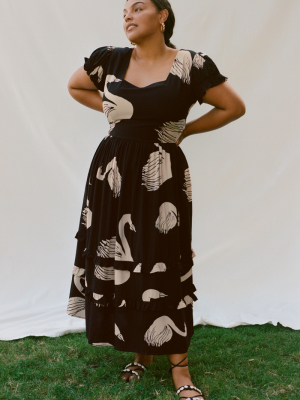 Swans Maxi Dress