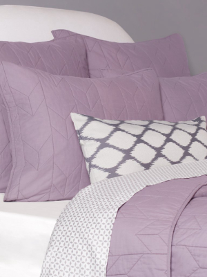 Lilac Purple Chevron Quilt