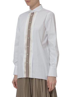 Brunello Cucinelli Stripe Detail Shirt