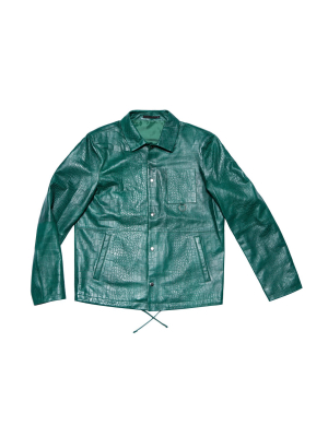 Leather Jacket 55 Emerald Green